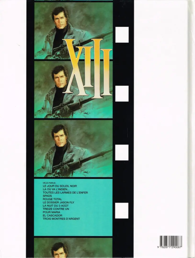 Verso de l'album XIII Tome 3 Toutes les larmes de l'enfer