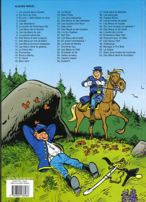 Verso de l'album Les Tuniques Bleues Tome 50 La traque