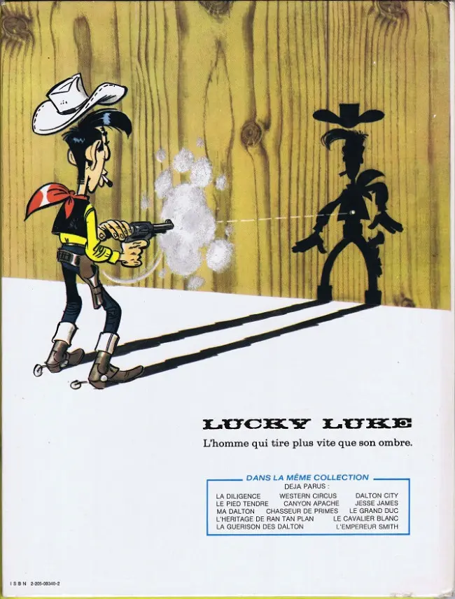 Verso de l'album Lucky Luke Tome 34 Dalton City
