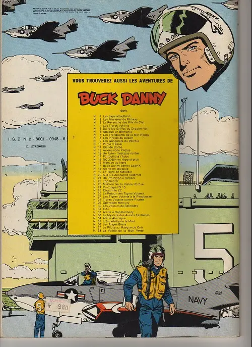 Verso de l'album Buck Danny Tome 11 Ciel de Corée
