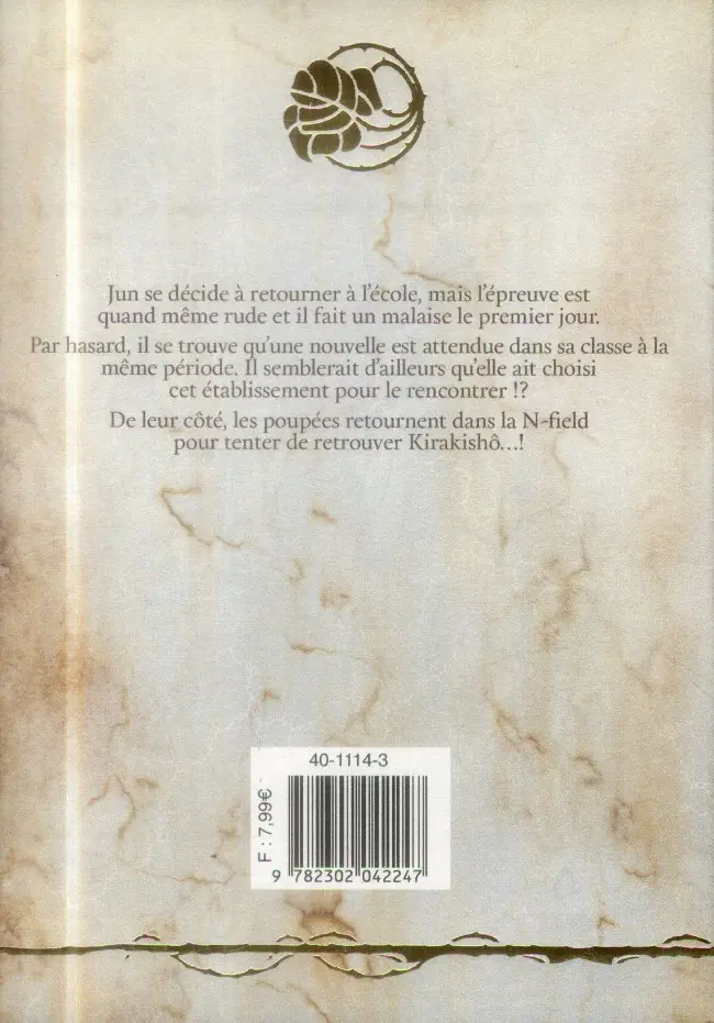 Verso de l'album Rozen Maiden 6