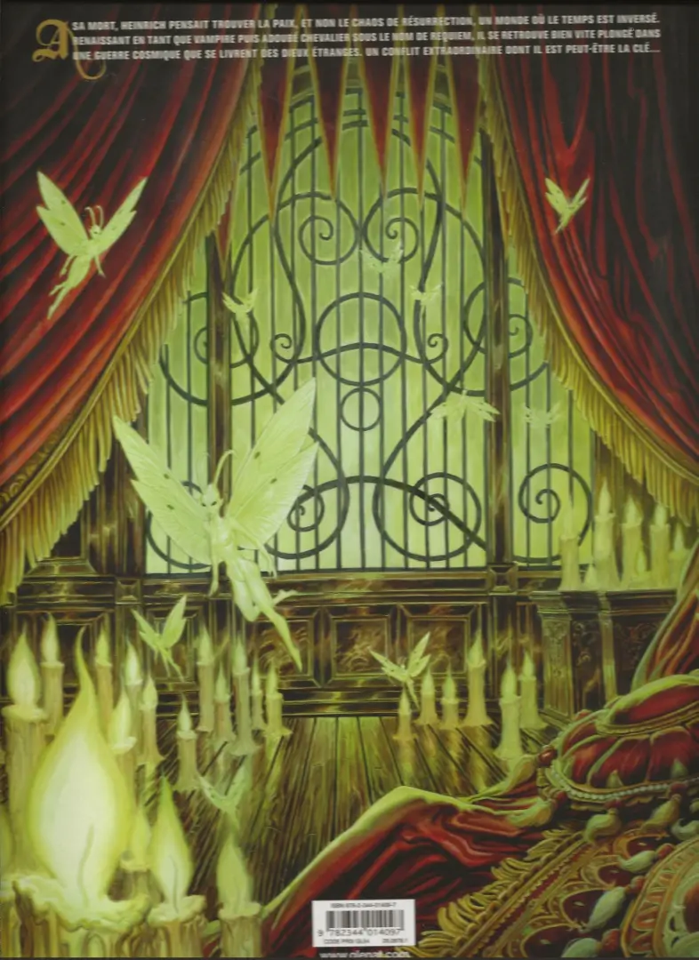 Verso de l'album Requiem Chevalier Vampire Tome 8 La reine des âmes mortes