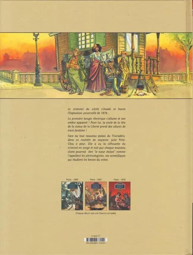 Verso de l'album La Fille de l'exposition universelle Tome 3 Paris 1878