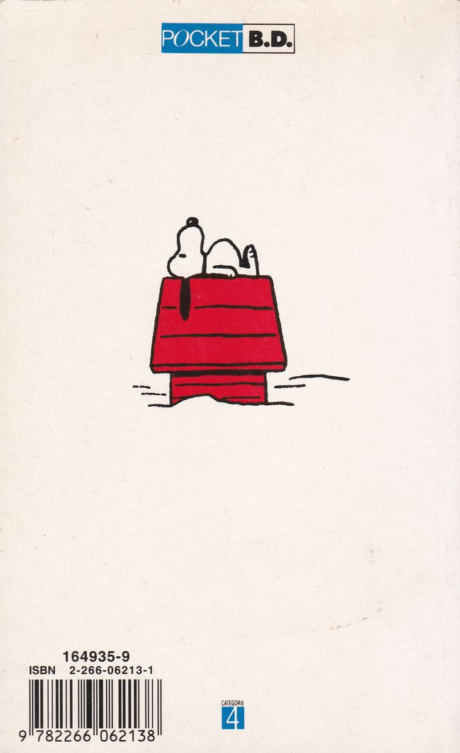 Verso de l'album Snoopy Tome 13 Elémentaire mon cher Snoopy