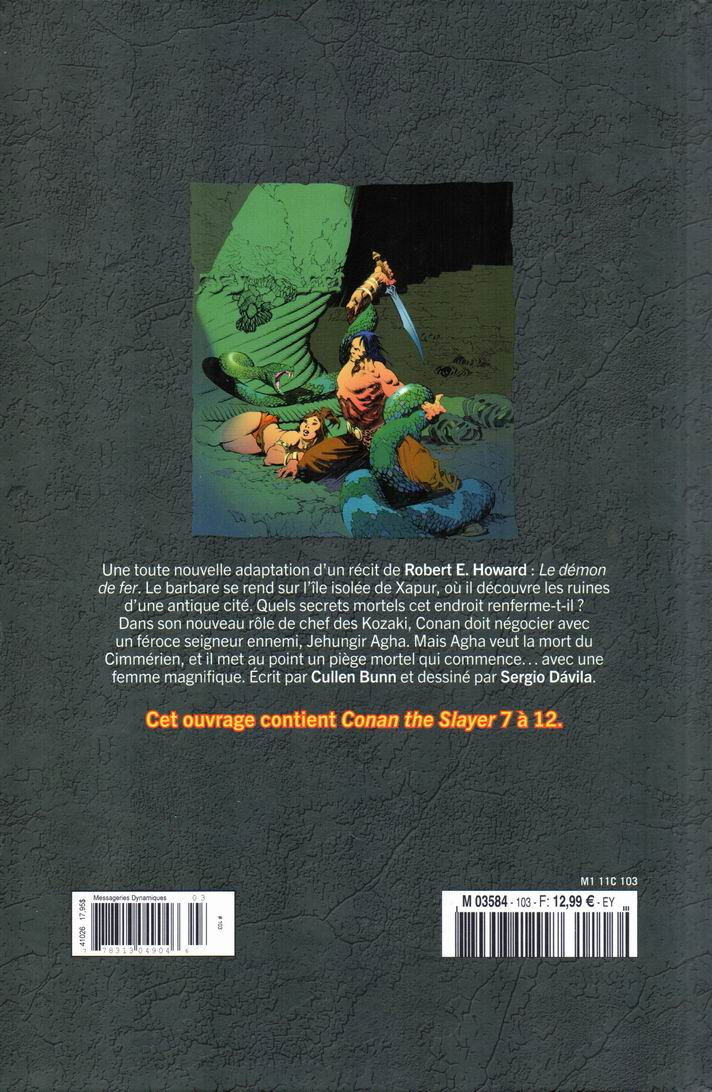 Verso de l'album The Savage Sword of Conan - La Collection Tome 103 Le Démon de Fer