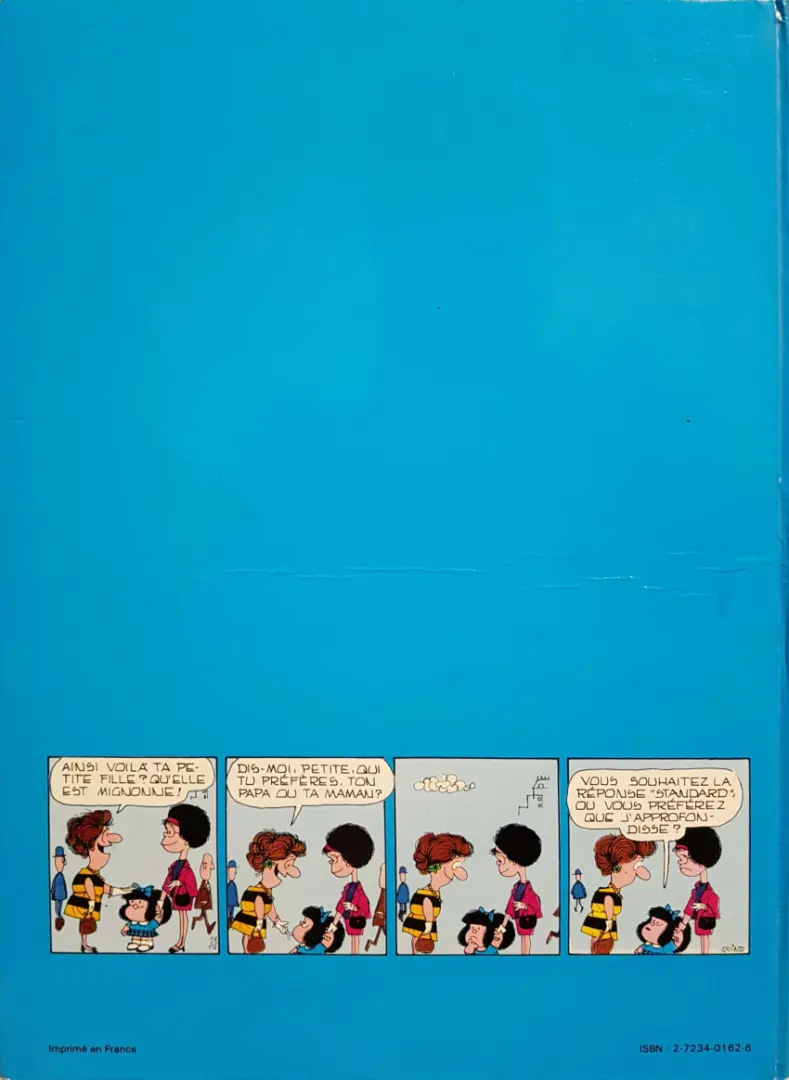 Verso de l'album Mafalda Tome 2 Encore Mafalda !