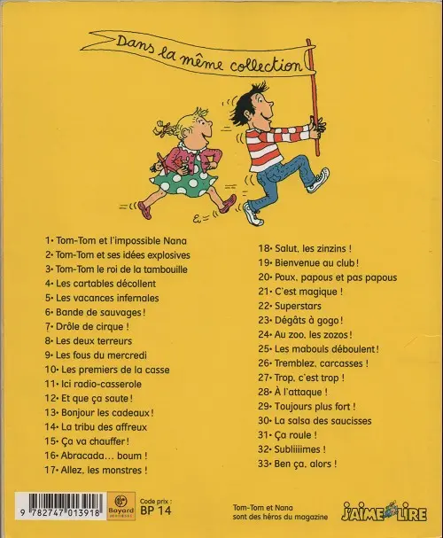 Verso de l'album Tom-Tom et Nana Tome 13 Bonjour les cadeaux !