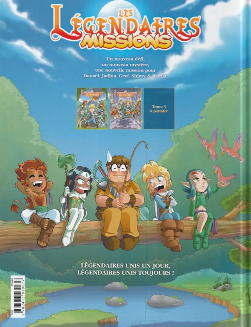 Verso de l'album Les Légendaires - Missions 2 La cérémonie des Kadals