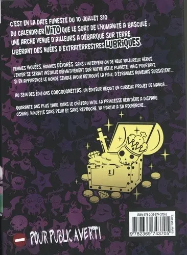 Verso de l'album Mitochon Armageddon à la recherche des boules du dragon 1