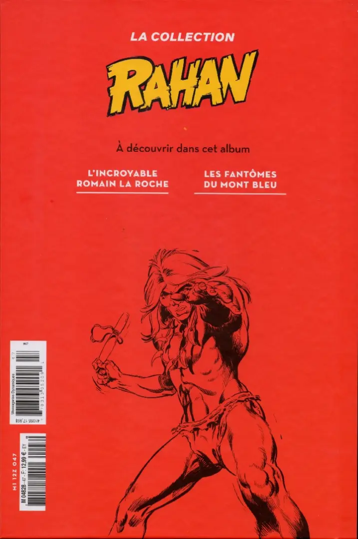 Verso de l'album Rahan La Collection (Hachette) Tome 47