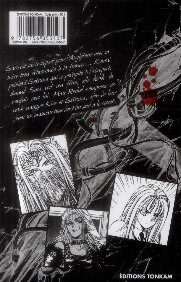 Verso de l'album Angel Sanctuary 3
