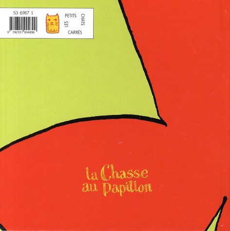 Verso de l'album La Chasse au papillon
