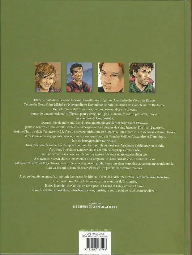 Verso de l'album Les Chemins de Compostelle Tome 2 L'ankou, le diable et la novice