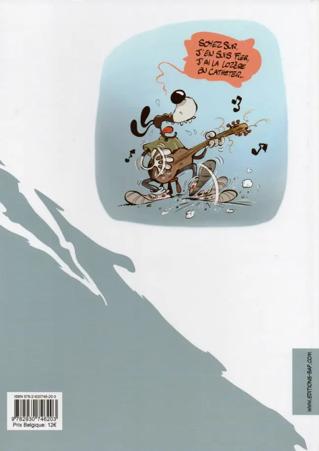 Verso de l'album Jean-Michel Border-Folie Tome 1