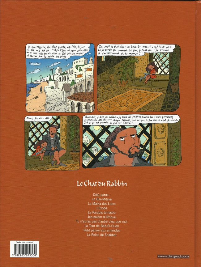 Verso de l'album Le Chat du Rabbin Tome 9 La Reine de Shabbat
