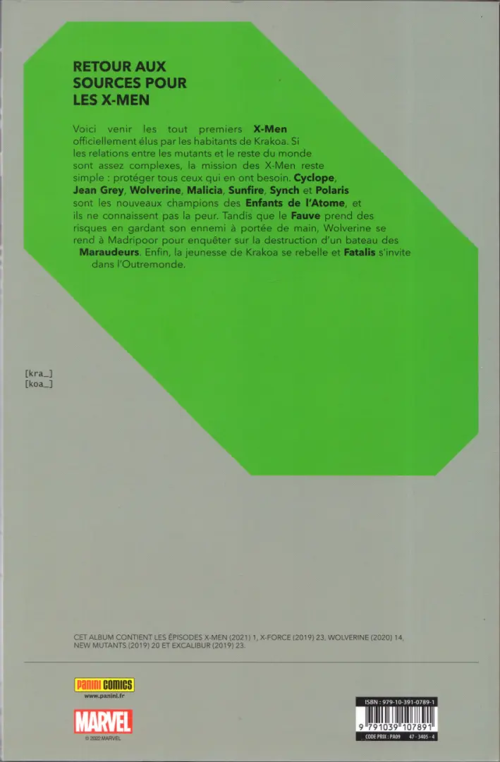 Verso de l'album Reign of X Volume 15