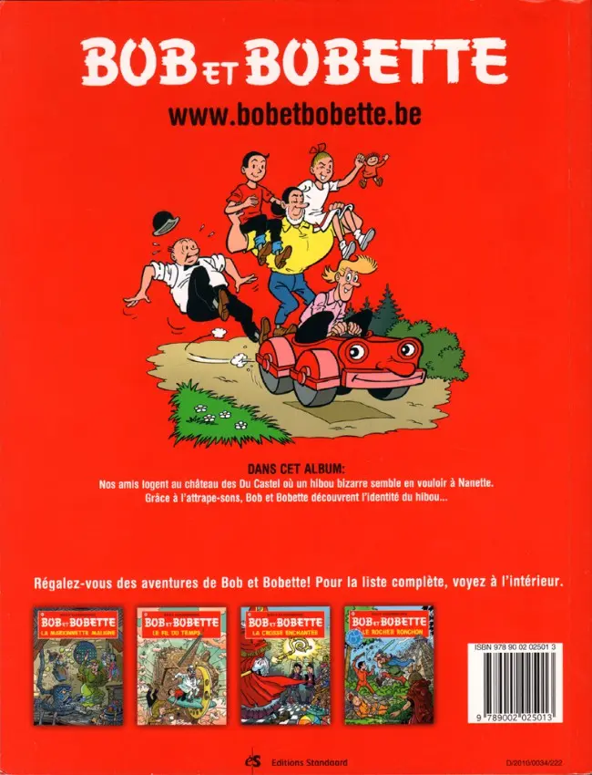 Verso de l'album Bob et Bobette Tome 103 L'attrape-sons