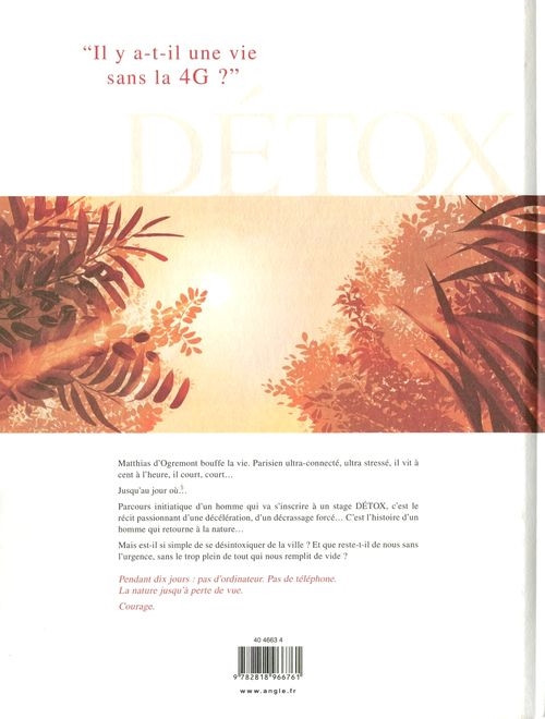 Verso de l'album Détox Livre 1 Le déni