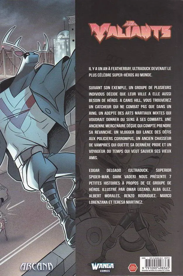 Verso de l'album Les valiants 1