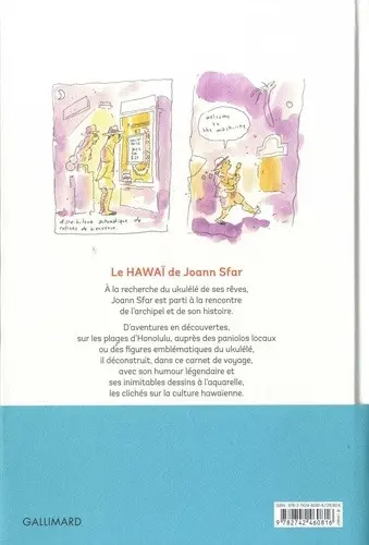 Verso de l'album Hawaï !