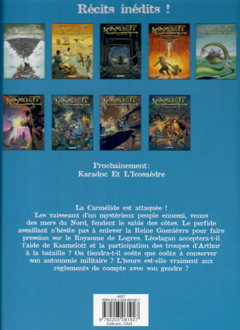 Verso de l'album Kaamelott Tome 7 Contre-attaque en Carmélide