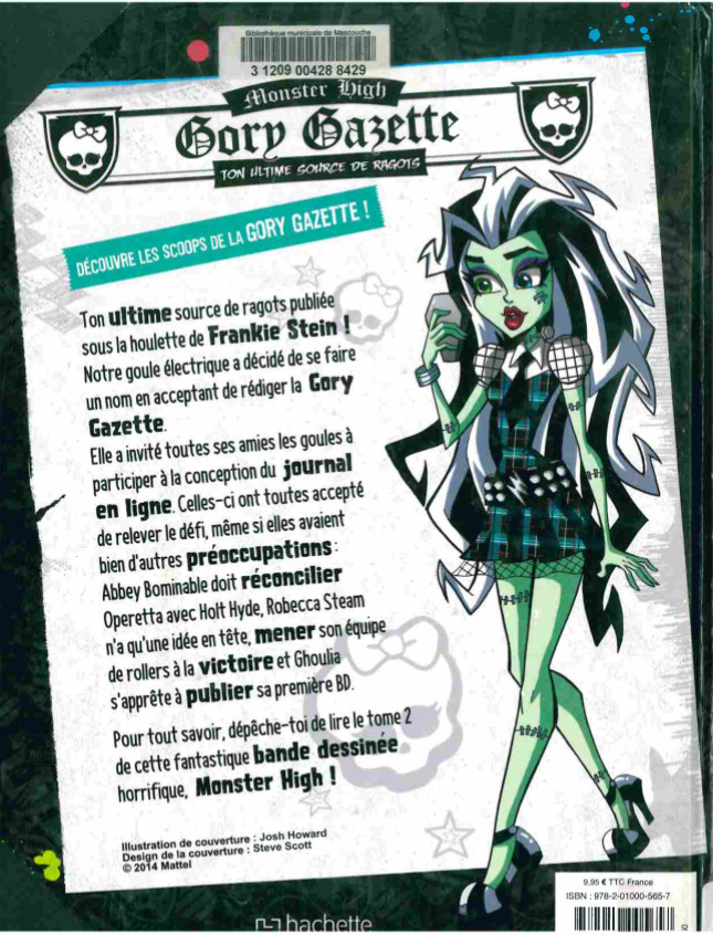 Verso de l'album Monster high - Rêves et hurlements 2