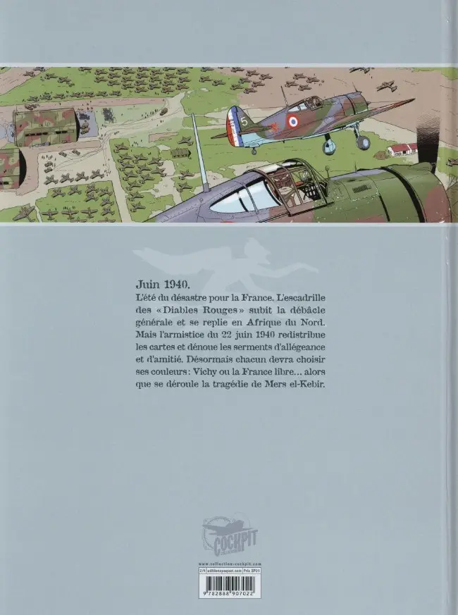Verso de l'album Ciel de guerre Tome 2 Cocardes en flammes