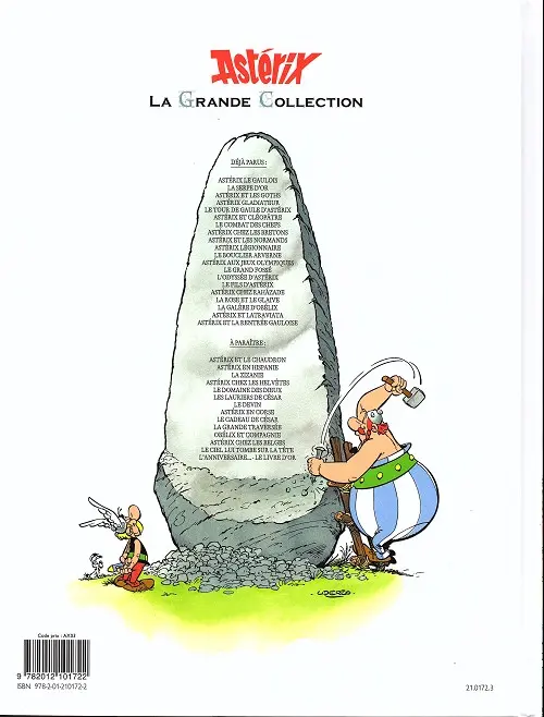 Verso de l'album Astérix La Grande Collection Tome 12 Astérix aux Jeux Olympiques
