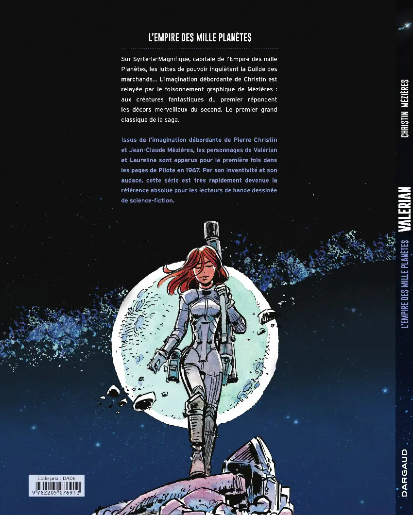 Verso de l'album Valérian Tome 2 L'Empire des mille planètes
