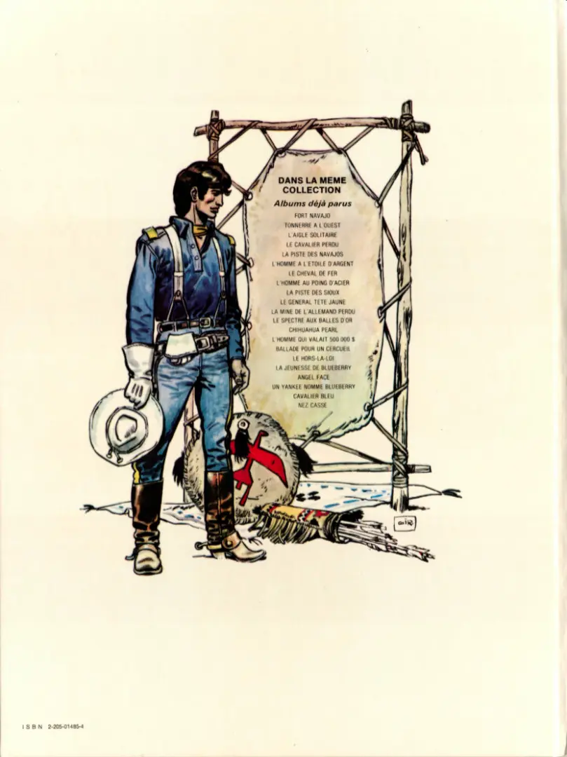 Verso de l'album La Jeunesse de Blueberry Tome 2 Un Yankee nommé Blueberry