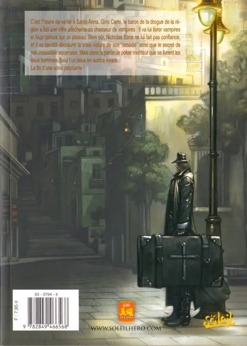 Verso de l'album Claws of Darkness - Journal d'un chasseur de vampires Tome 3