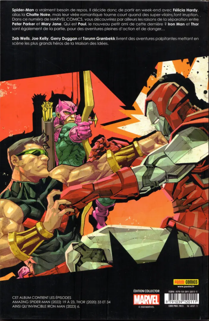 Verso de l'album Marvel Comics Tome 23