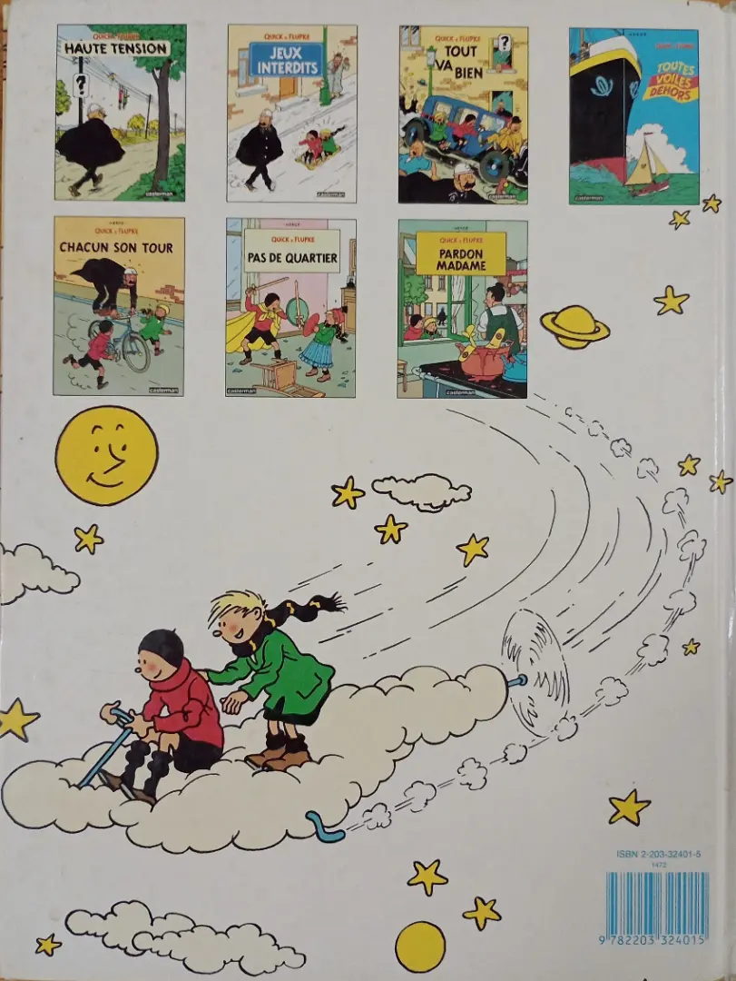 Verso de l'album Quick et Flupke - Gamins de Bruxelles Tome 2 Jeux Interdits