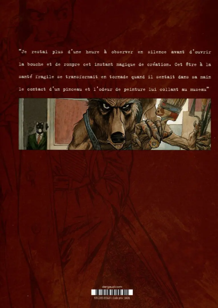 Verso de l'album Blacksad Tome 3 Âme Rouge