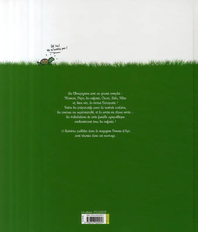Verso de l'album La Famille Choupignon Tome 1 Histoires de tous les jours