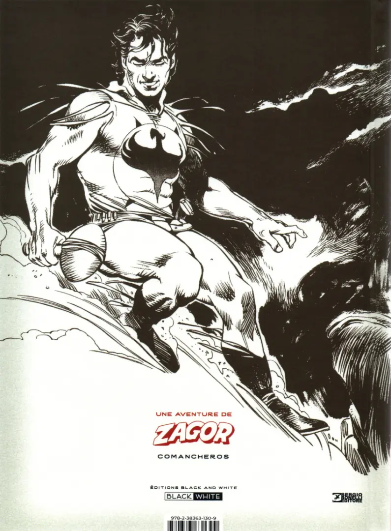 Verso de l'album Zagor Comancheros