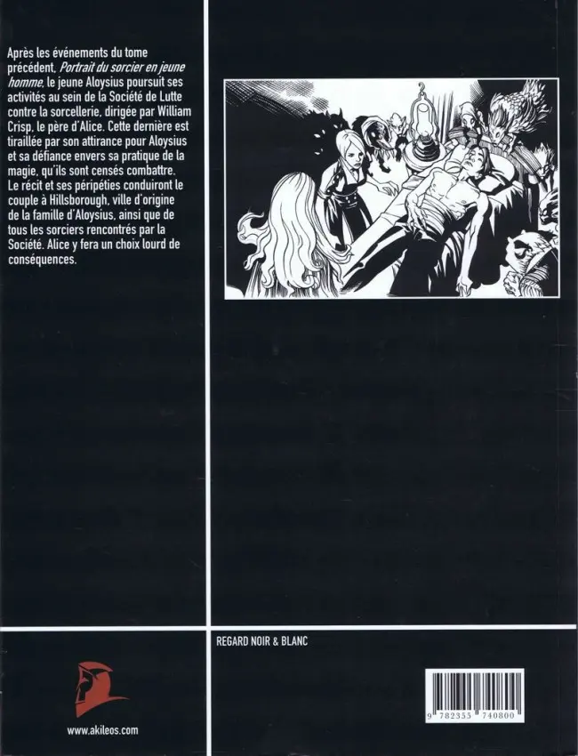 Verso de l'album Courtney Crumrin La Ligue des Gentlemen Ordinaires