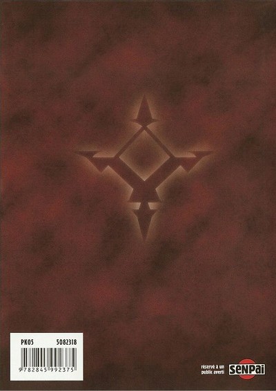 Verso de l'album Dark Crimson - Vampire master 1 Fallen Angel
