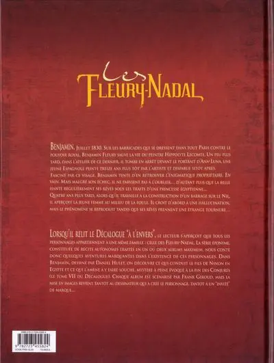 Verso de l'album Le Décalogue - Les Fleury-Nadal Tome 2 Benjamin. 1/2