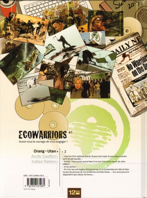 Verso de l'album Eco Warriors 2 Orang-utan - 2