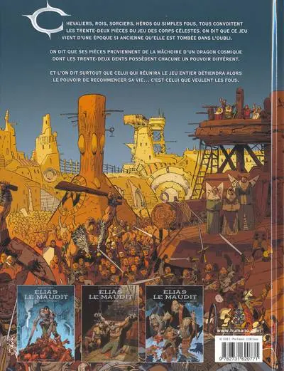Verso de l'album Élias le maudit Tome 3 Le soldat d'argile
