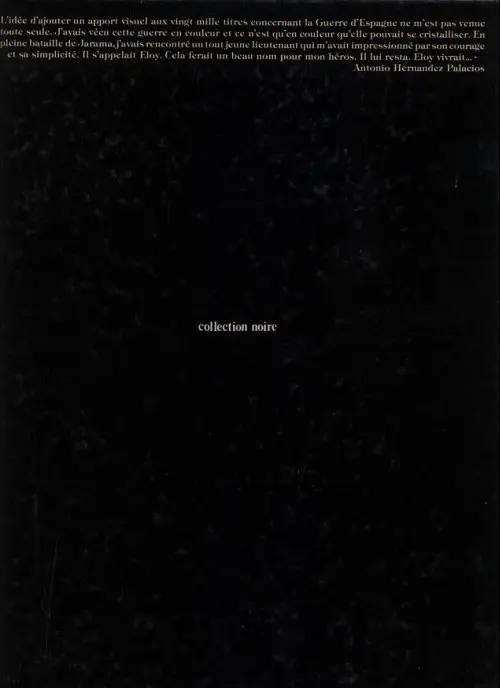Verso de l'album Eloy Tome 1