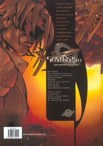 Verso de l'album Eternal Midnight Tome 1 Extreme Falling