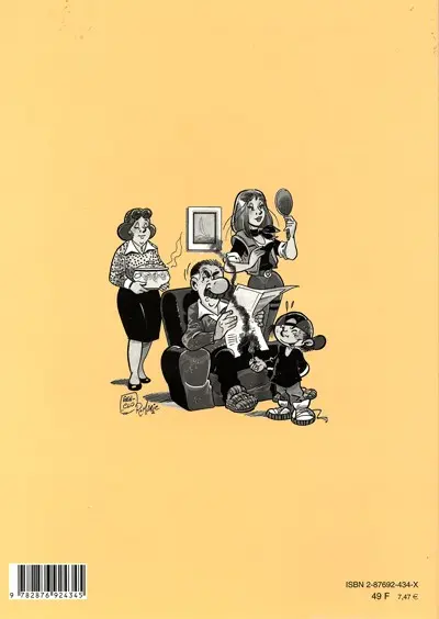 Verso de l'album Famille Lakouetche Tome 4