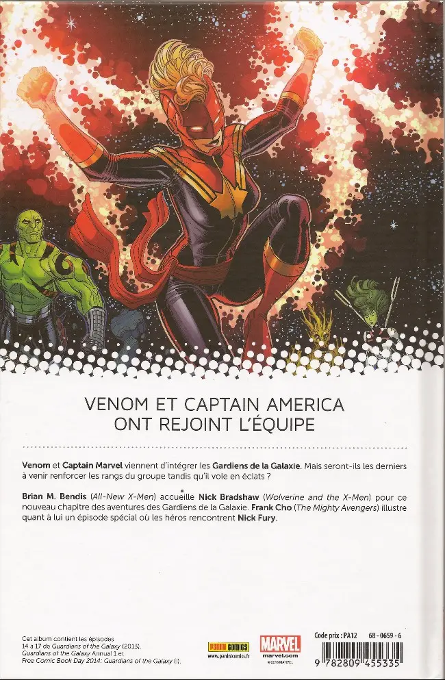 Verso de l'album Les Gardiens de la Galaxie Tome 3 La fin des gardiens