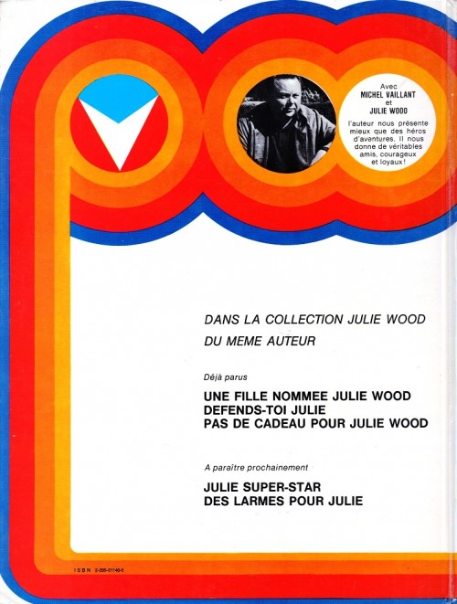 Verso de l'album Julie Wood Tome 4 Pas de cadeau pour Julie