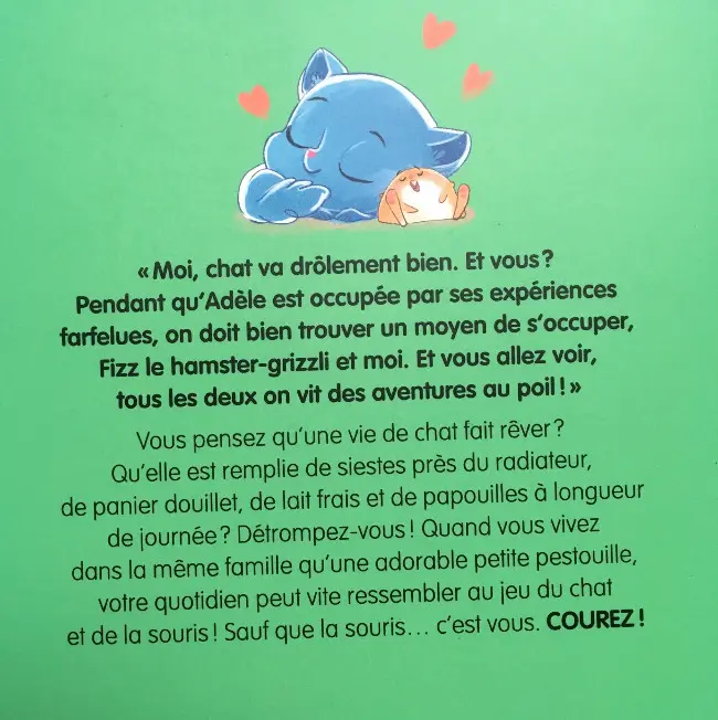 Verso de l'album Ajax - Mortelle Adèle Tome 1 Ajax, Chat va bien !