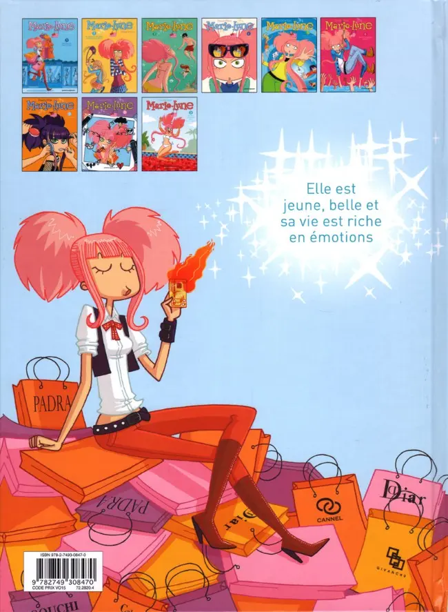 Verso de l'album Marie-Lune Tome 9 Je nage (presque) dans le bonheur !