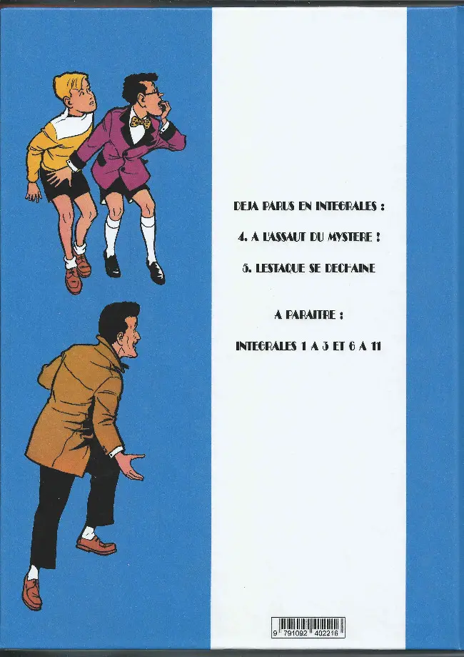 Verso de l'album Alex et Eurêka (et l'Inspecteur Lestaque) À l'assaut du mystère !