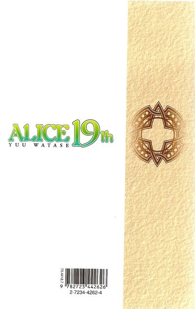 Verso de l'album Alice 19th 2